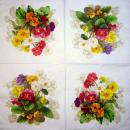 062 Stiefmütterchen - 3-lagig (gelb) - Home Fashion